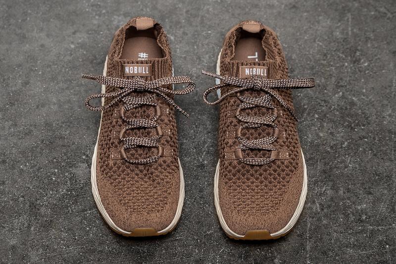 Nobull Espresso Knit Runner Men's Running Shoes Brown | USA F1024D